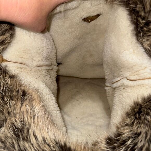 Authentic Prada Real Fox Fur & Suede Shoulder Bag COA In Photos Has Flaws* - Picture 10 of 16